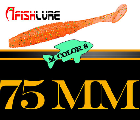 AFISHLURE 3-Inch Paddle Tail Swimbaits – 6 Pack