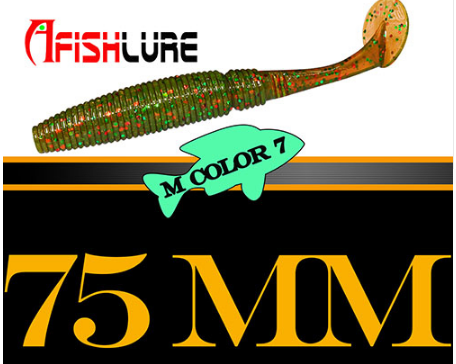AFISHLURE 3-Inch Paddle Tail Swimbaits – 6 Pack