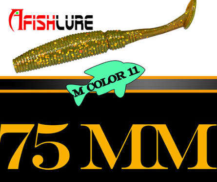 AFISHLURE 3-Inch Paddle Tail Swimbaits – 6 Pack